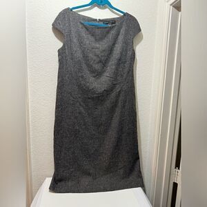 Yansi Fugel sleeveless Dress gray size 14 back zipper